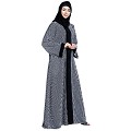Shrug combo abaya-Printed shrug with black inner Shrug combo abaya-Printed shrug with black inner